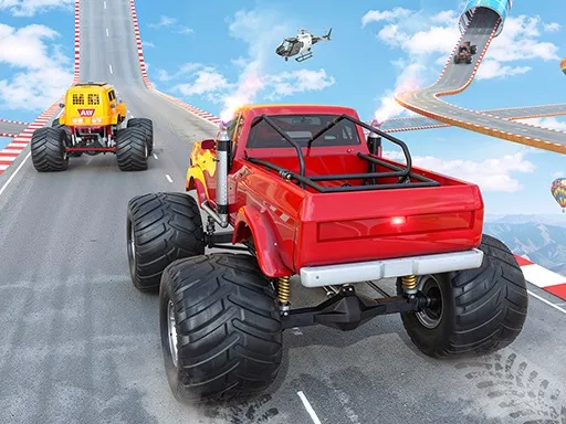 Mega Ramp Monster Truck Race Cover